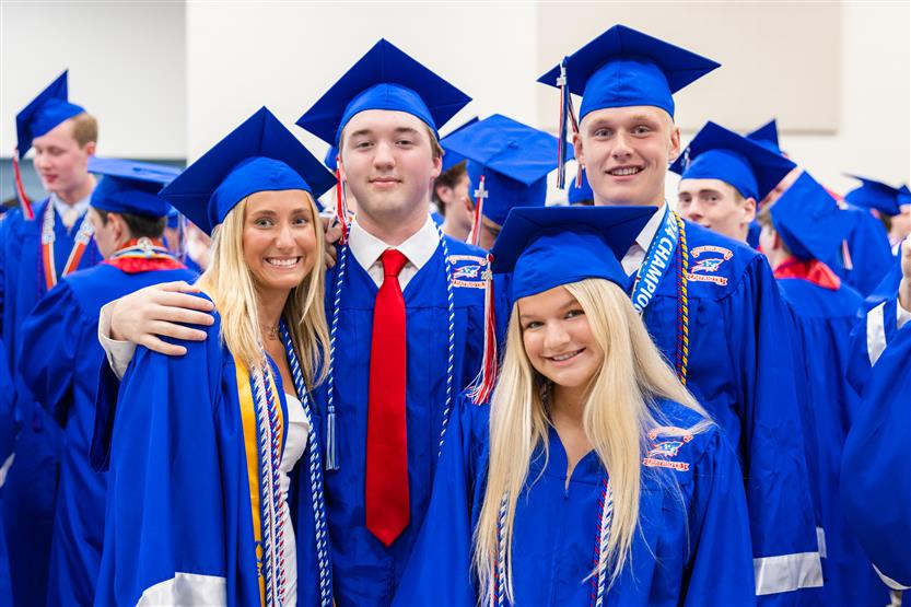 Students celebrate graduating